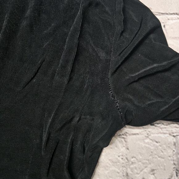 Vintage Chicos Travelers 90s Boho Patchwork Velvet Accent Blouse Size 2 - Picture 10 of 12